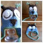 Owl Hat (size Child, Or Adult) - Many Color..