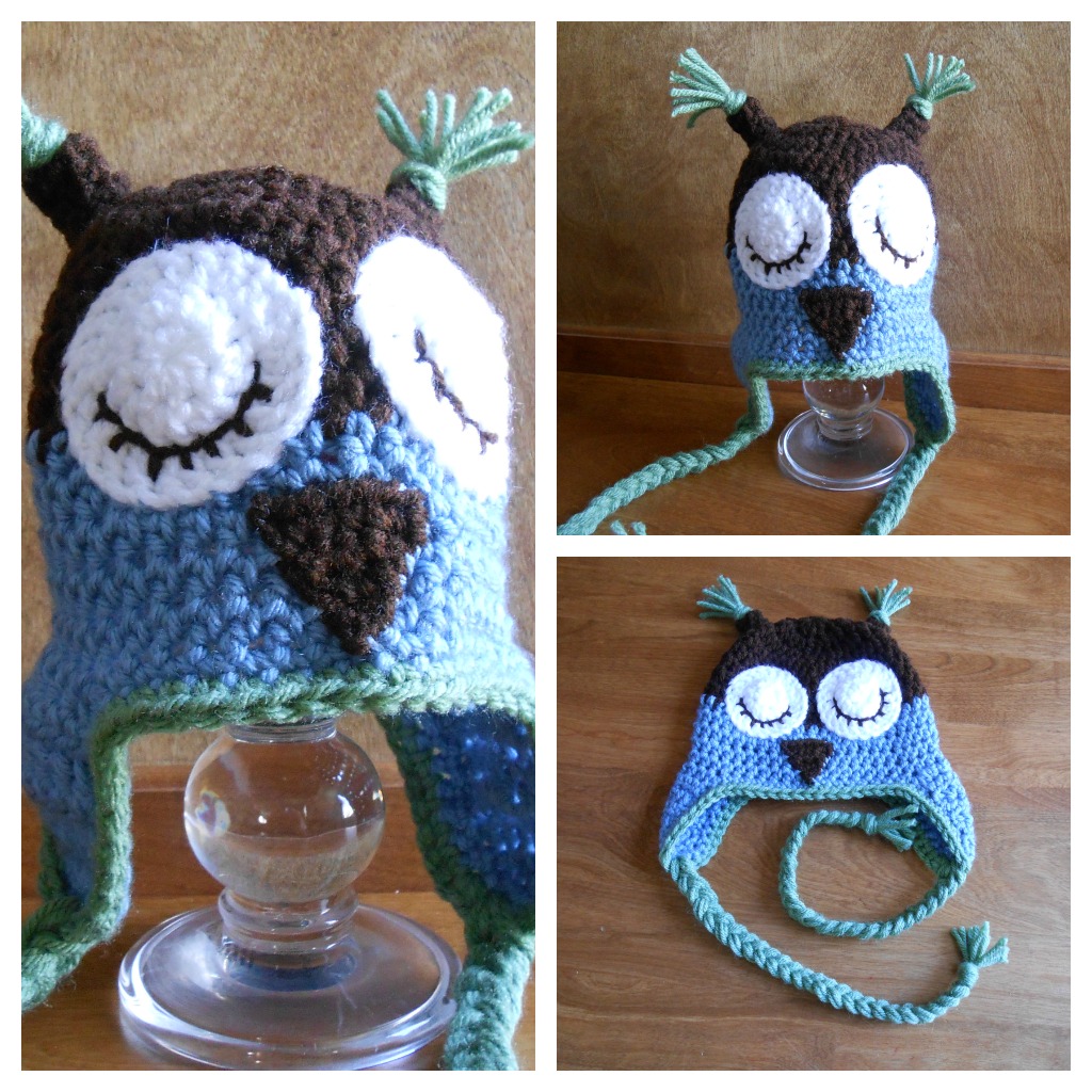 Owl Hat (size Child, Or Adult) - Many Color Combinations Available